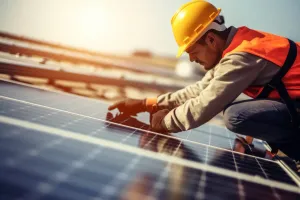 Photo de chantier BTP - installation photovoltaïque