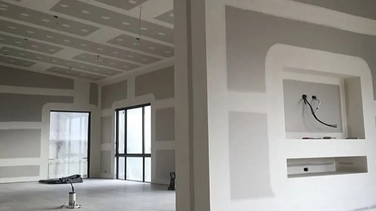 Photo de chantier plâtrerie